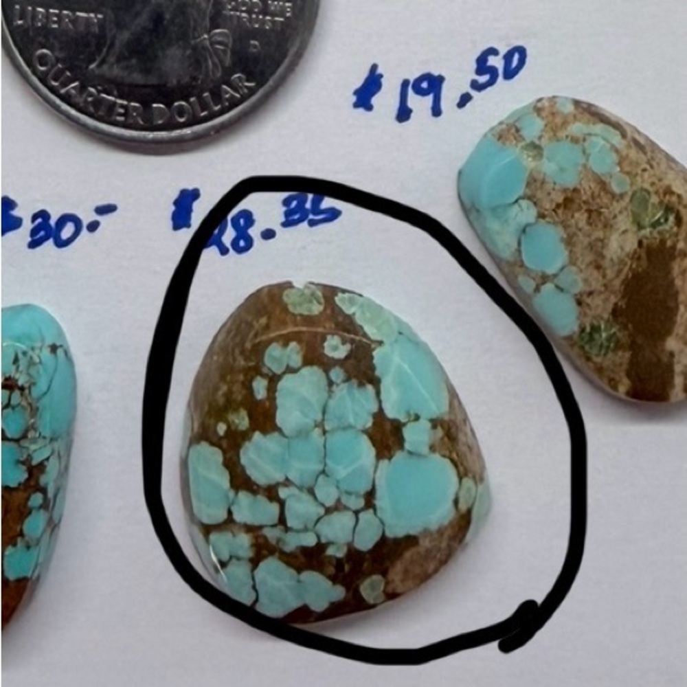 Turquoise and Brown Stone Pendant